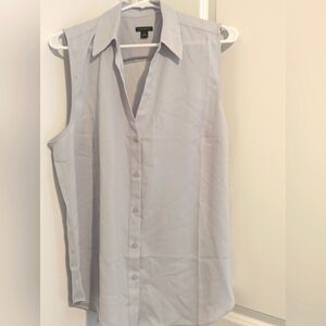 Loft gray sleeveless shell